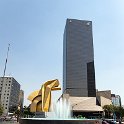 MEX CDMX MexicoCity 2019MAR30 TorreCaballito 002  Not that those facts mattered to me, I actually loved the look of the imposing yellow   Sculpture El Caballito   out the front. : - DATE, - PLACES, - TRIPS, 10's, 2019, 2019 - Taco's & Toucan's, Americas, Central, Ciudad de México, Day, March, Mexico, Mexico City, Month, North America, Saturday, Torre Caballito, Year